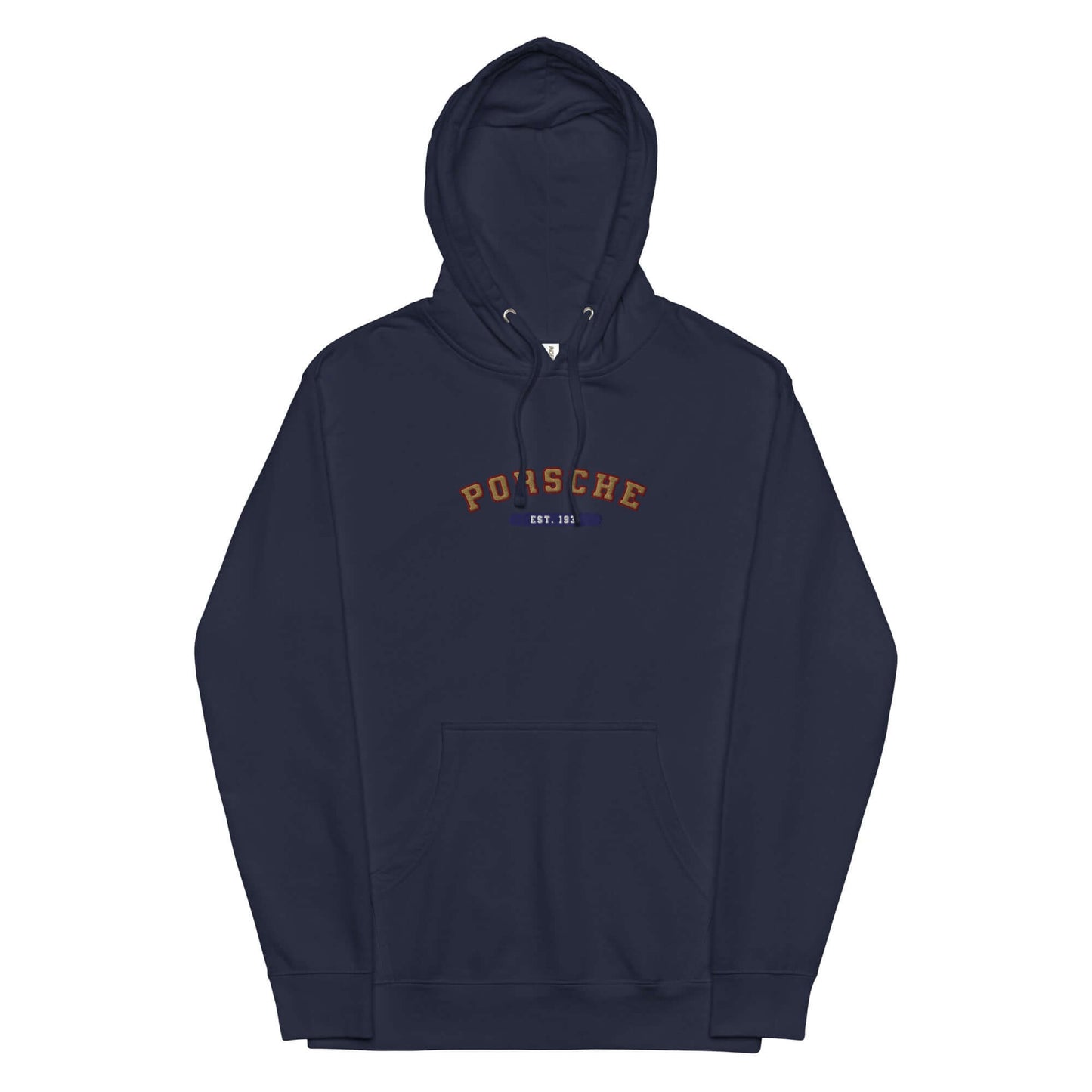 Embroidered Porsche Varsity style midweight Hoodie Porsche 911