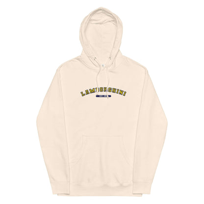 Embroidered Lamborghini Varsity style midweight Hoodie SVJ Huracan 