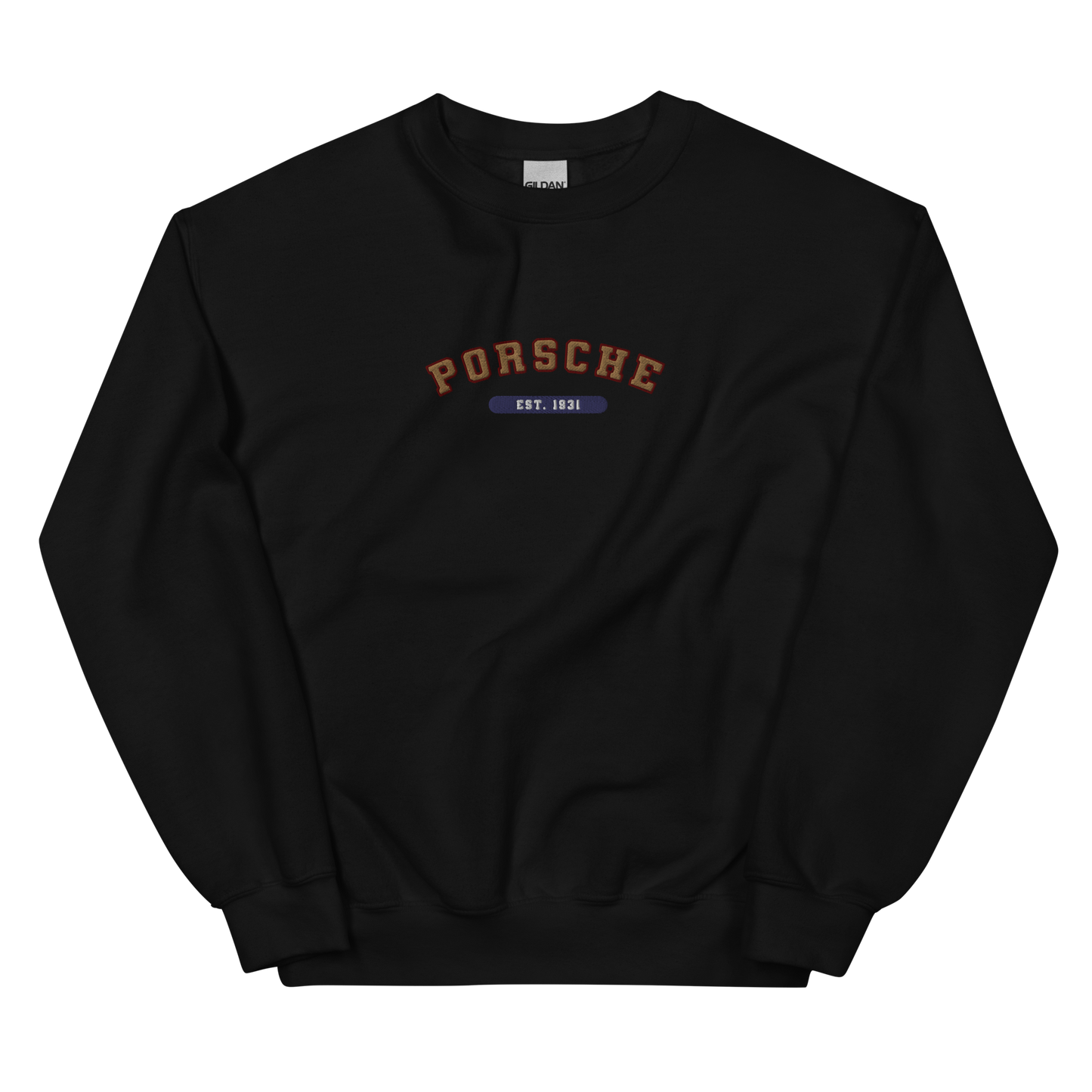 Embroidered Porsche Varsity Sweatshirt