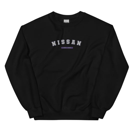 Embroidered Nissan Varsity Sweatshirt