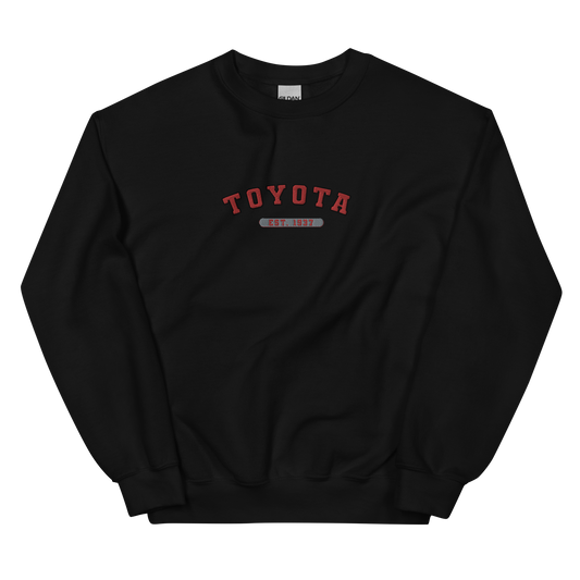 Embroidered Toyota Varsity Sweatshirt