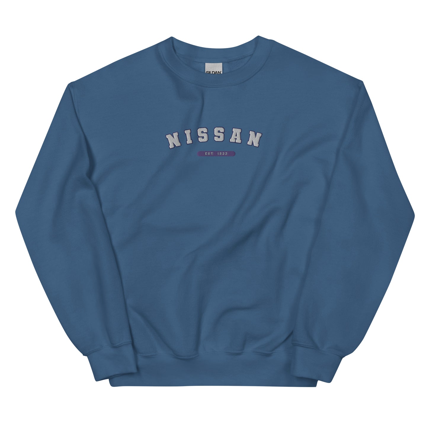 Embroidered Nissan Varsity Sweatshirt