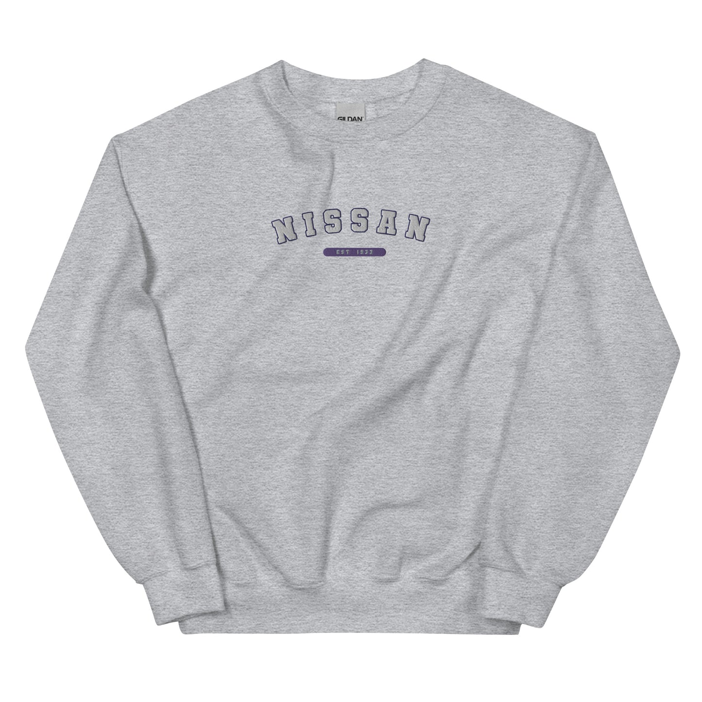 Embroidered Nissan Varsity Sweatshirt