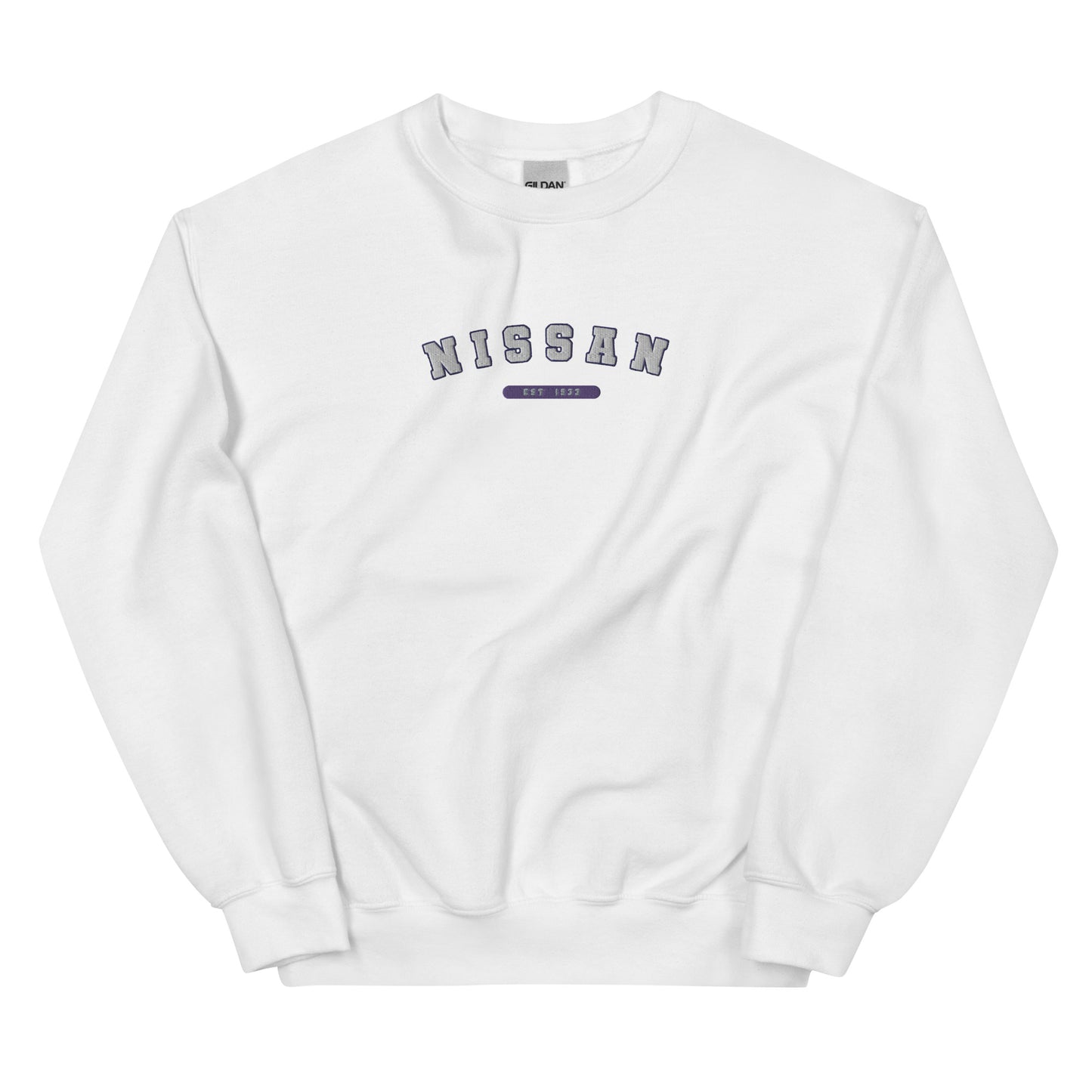 Embroidered Nissan Varsity Sweatshirt