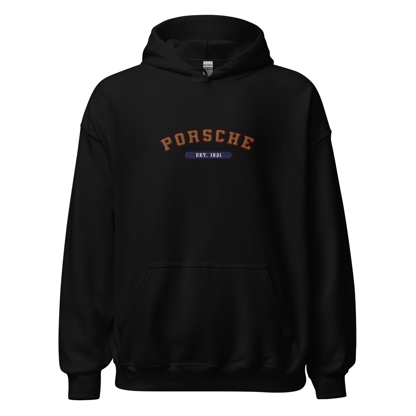 Embroidered Porsche Varsity Hoodie