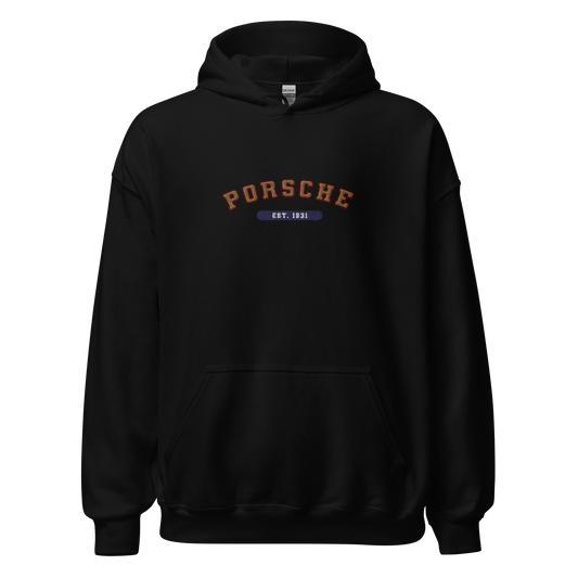 Embroidered Porsche Varsity Hoodie