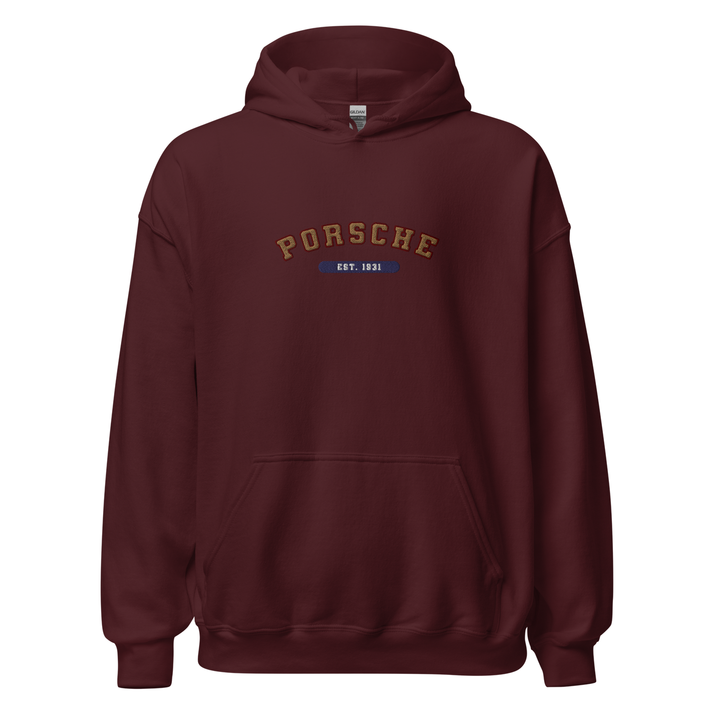 Embroidered Porsche Varsity Hoodie