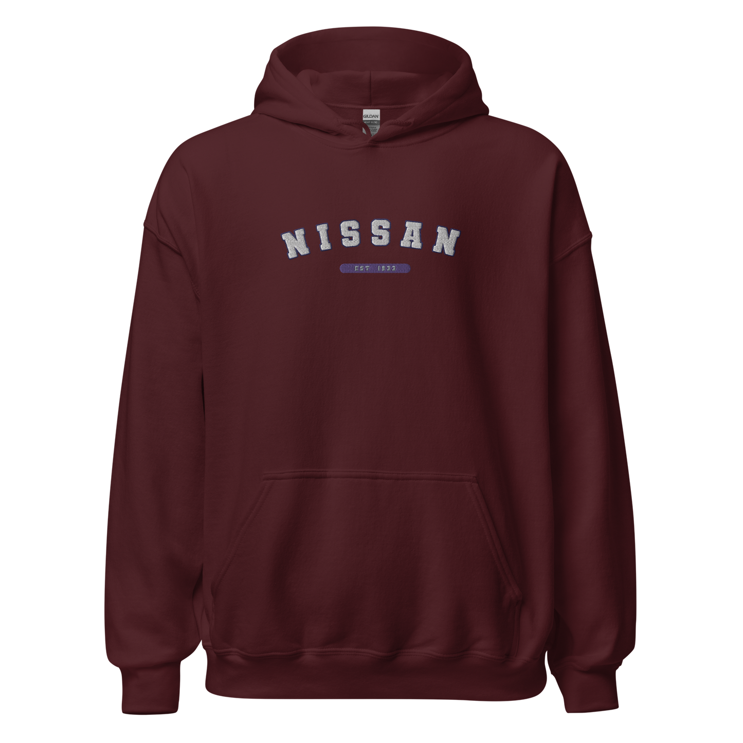 Embroidered Nissan Varsity Hoodie