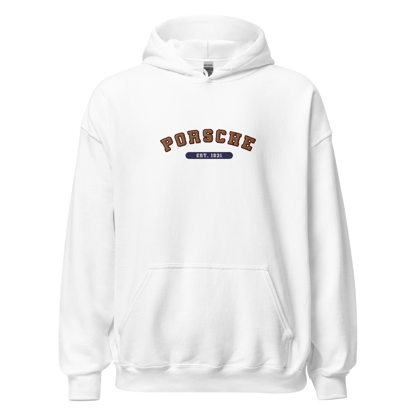 Embroidered Porsche Varsity Hoodie