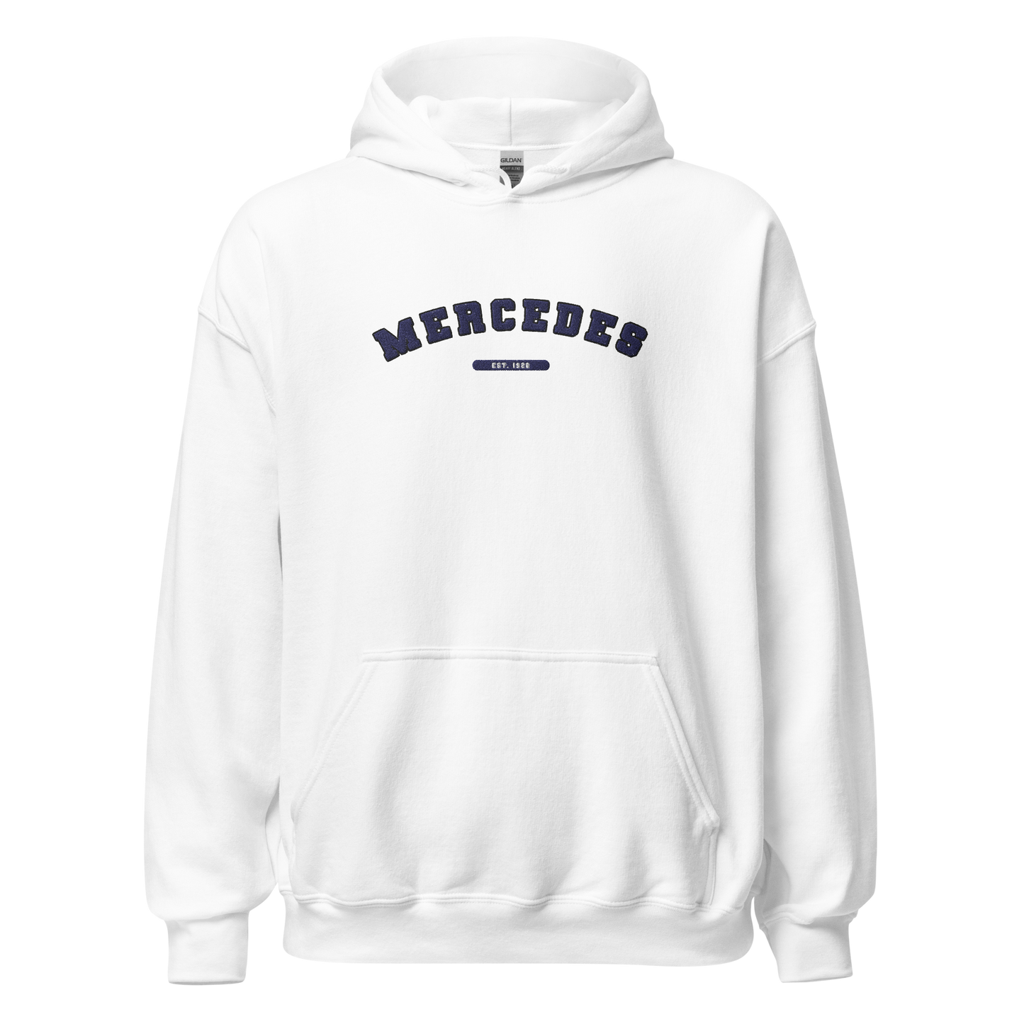 Embroidered Mercedes Varsity Hoodie